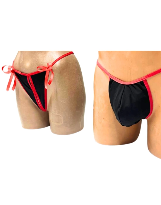 Fantezi Çiftlere Özel Seksi Dalgıç String Takımı BC3215