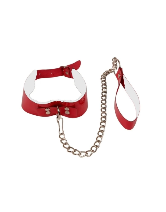 Fantezi Seksi Kırmızı Harness Tasma BC5394K