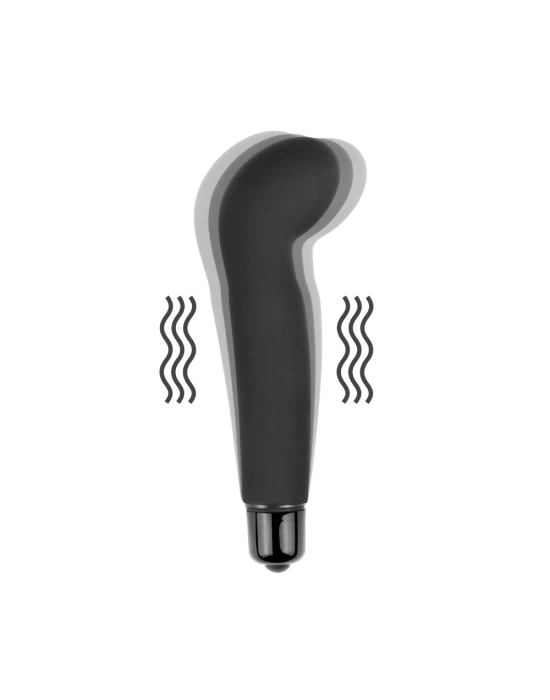G-Spot Uyarıcılı Titreşimli Vibratör Dildo 12,5 cm