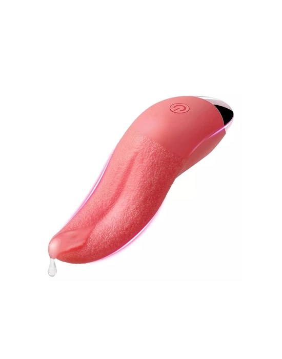 Gerçekçi Dil Vibratör Pembe