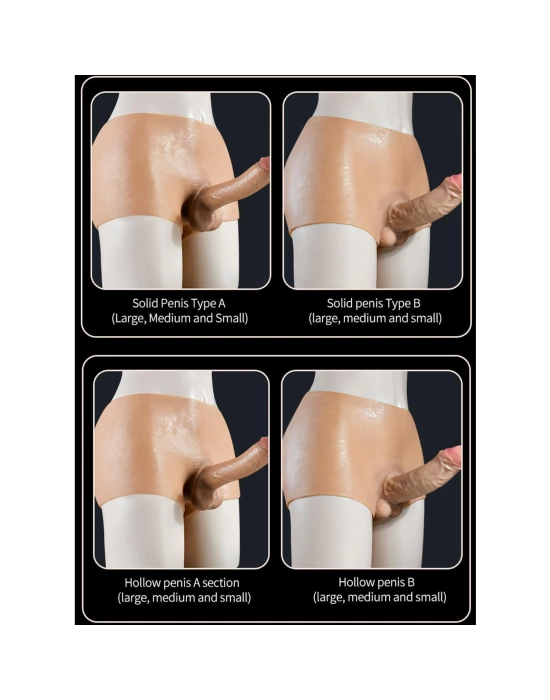 Giyilebilir Silikon Gerçekçi Dildo Pantolon Küçük Boy Boş Strapon