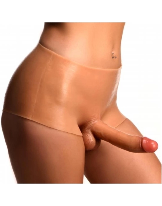 Giyilebilir Silikon Gerçekçi Dildo Pantolon Küçük Boy Dolu Strapon