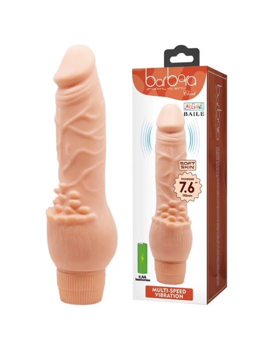 Wossi Güçlü Titreşimli 19,5 cm Realistik Vibratör Gerçekci Penis Dildo