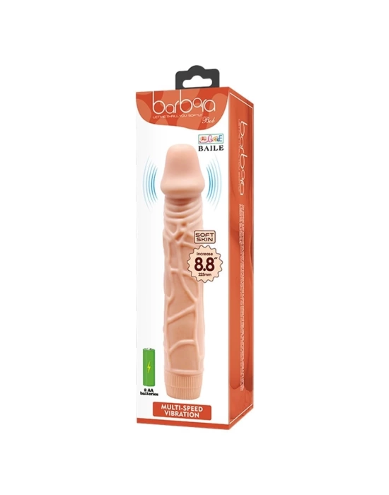 Güçlü Titreşimli 22,5 cm Realistik Vibratör Gerçekci Penis Dildo