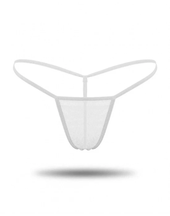 Kadın 3lü Transparan Tül String BC1304