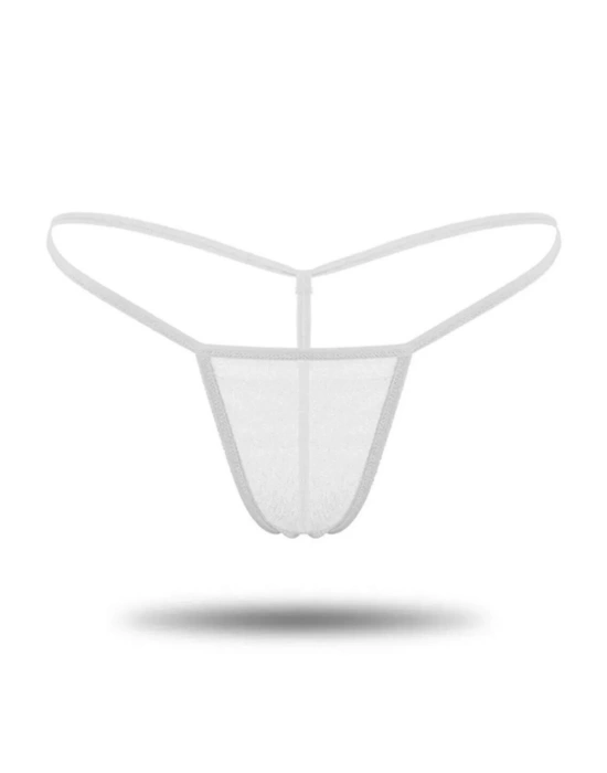 Kadın 3lü Transparan Tül String BC1304