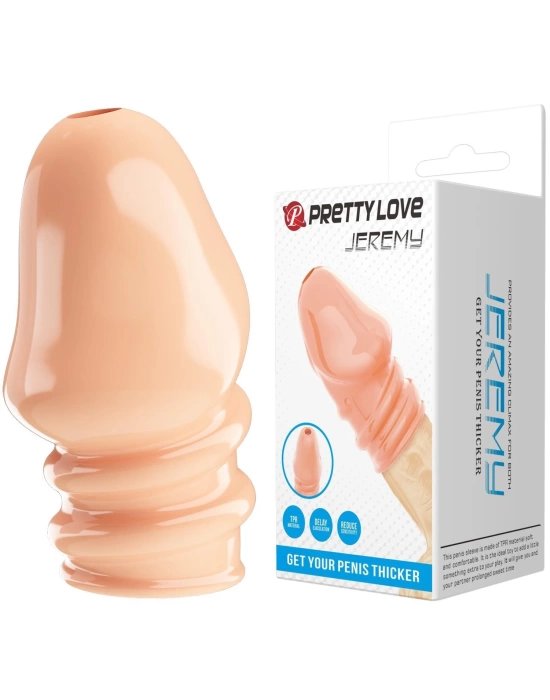 Kalınlaştırıcı Ten Rengi Penis Kılıfı - Jeremy