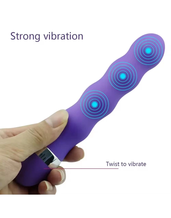 Wossi Kıvrımlı G Nokta Uyarıcı Vibratör Mor