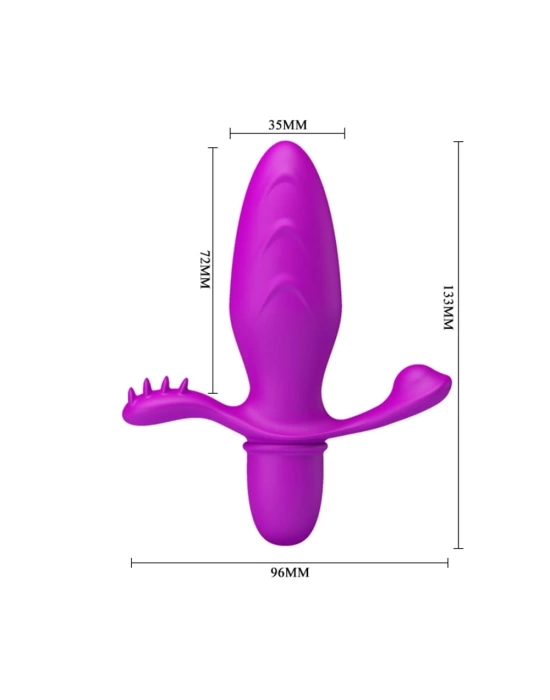 Wossi Klitoral Uyarıcılı Titreşimli Anal Plug