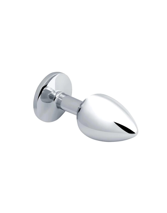 Wossi Metal Elmas Taşlı Anal Plug Rose Orta Boy