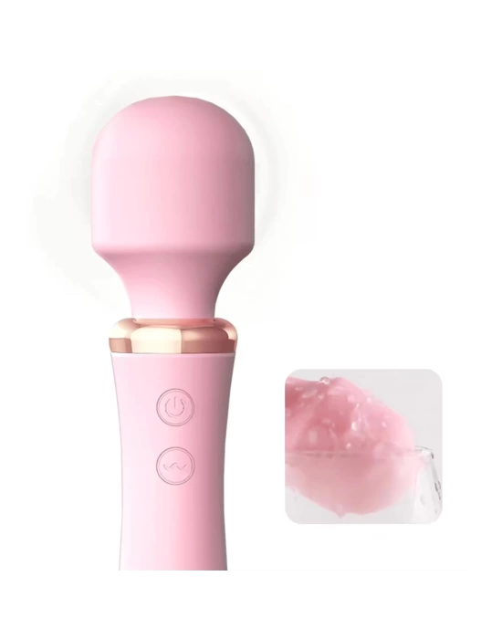 Wossi Modern Isıtmalı Wand Vibratör Pembe