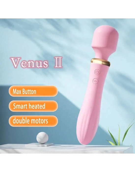 Wossi Modern Isıtmalı Wand Vibratör Pembe