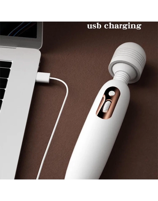 Wossi Modern Masaj Wand Vibratör Beyaz
