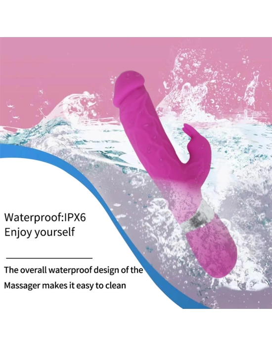 Modern Realistik Rabbit Vibratör Pembe