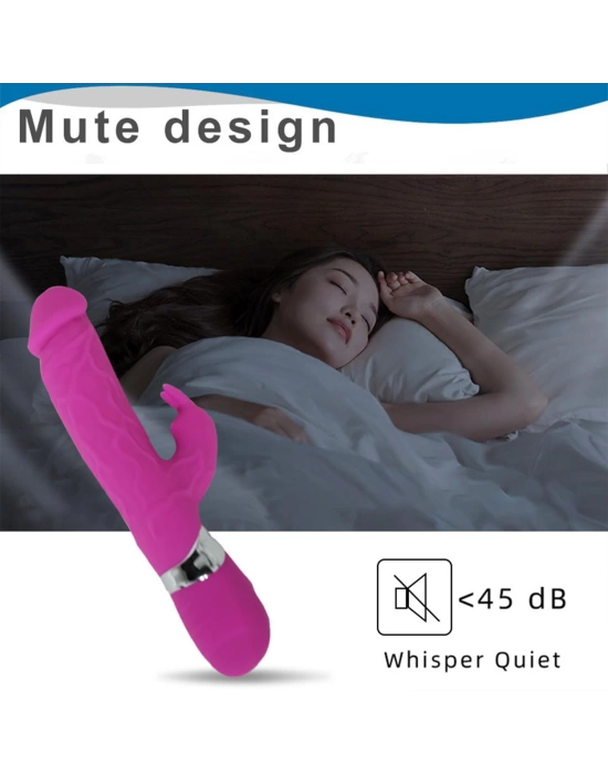 Modern Realistik Rabbit Vibratör Pembe