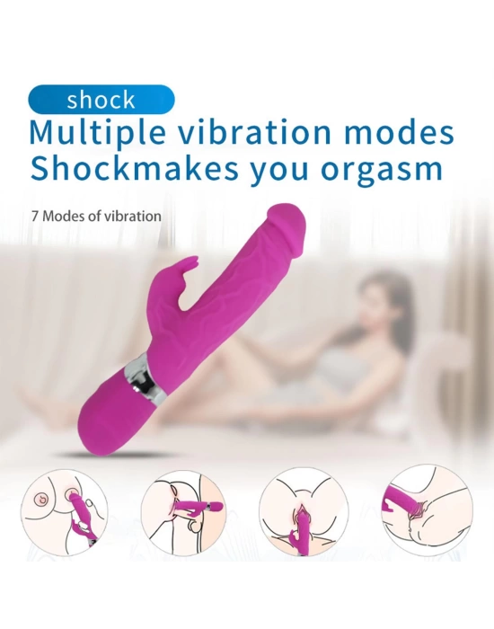Wossi Modern Realistik Rabbit Vibratör Pembe