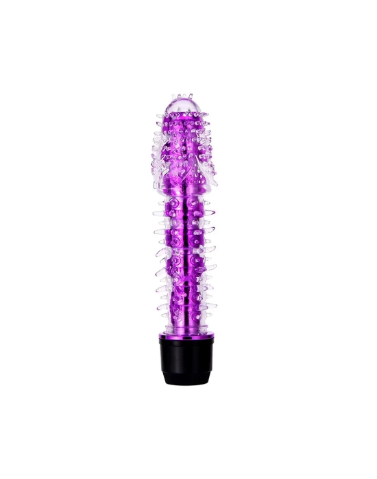 Wossi Modern Tırtıklı Şeffaf Vibratör Mor