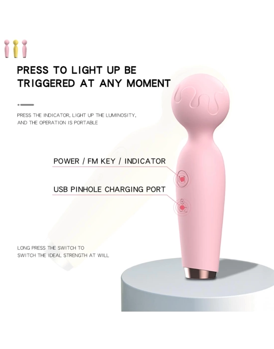 Wossi Modern Wand Mikrofon Vibratör Pembe