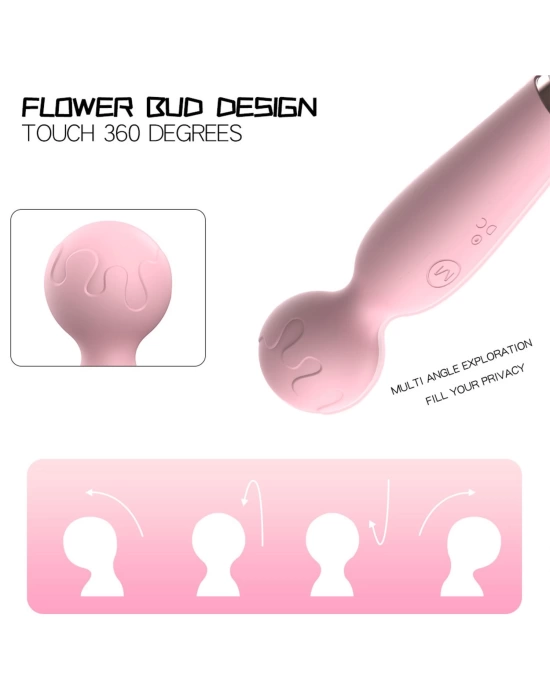 Wossi Modern Wand Mikrofon Vibratör Pembe