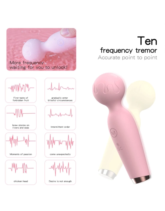 Wossi Modern Wand Mikrofon Vibratör Pembe