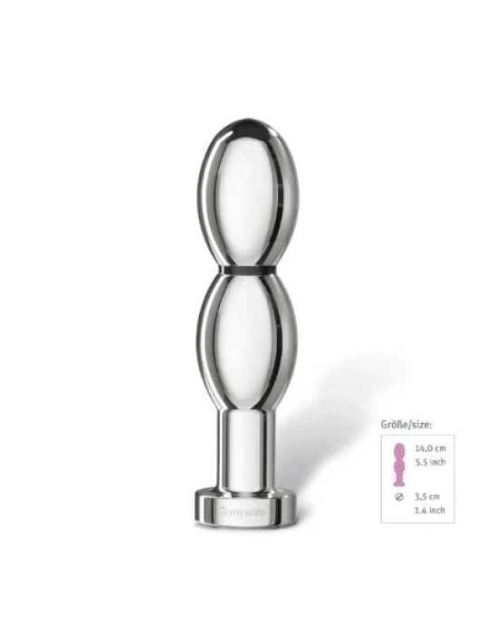 Wossi O Thello Çelik Anal ve Vajinal Elektirik Şoklu Dildo