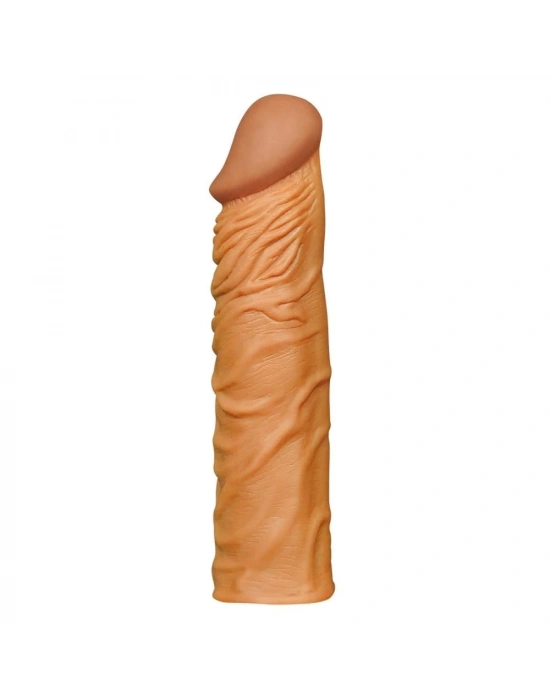 Nature Extender 5 cm Dolgulu Premium Melez Silikon Penis Kılıfı