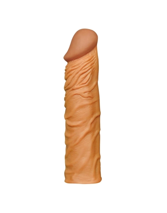 Wossi Nature Extender 5 cm Dolgulu Premium Melez Silikon Penis Kılıfı