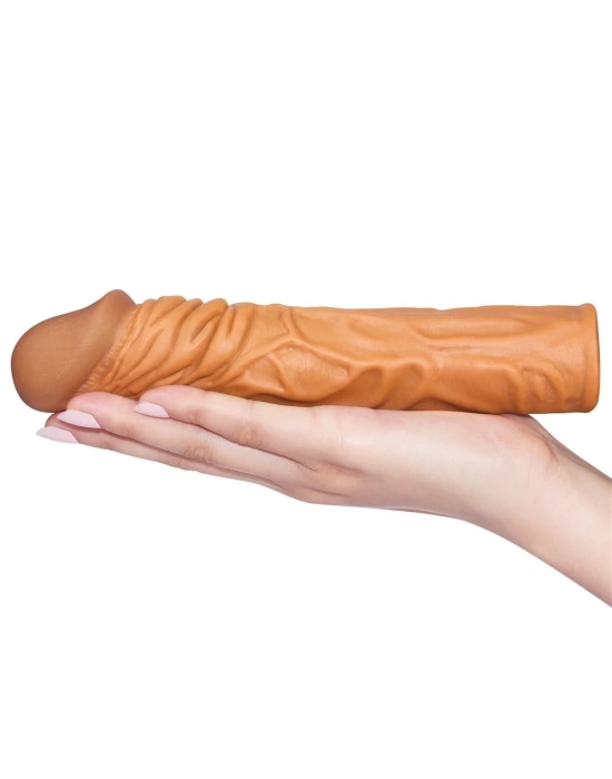Wossi Nature Extender 5 cm Dolgulu Premium Melez Silikon Penis Kılıfı