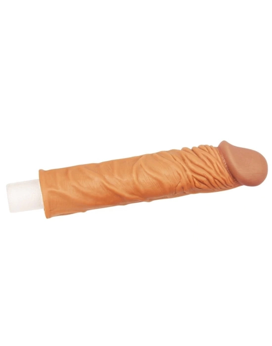 Wossi Nature Extender 5 cm Dolgulu Premium Melez Silikon Penis Kılıfı