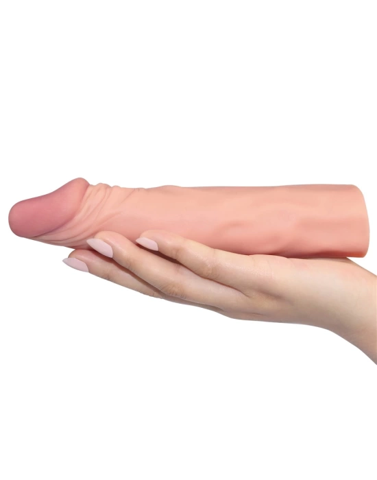 Pleasure Extender 5 cm Dolgulu Premium Ten Rengi Silikon Penis Kılıfı