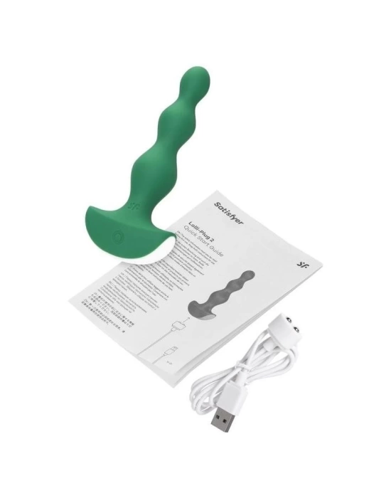 Wossi Lolli-Plug 2 Green Titreşimli Anal Plug