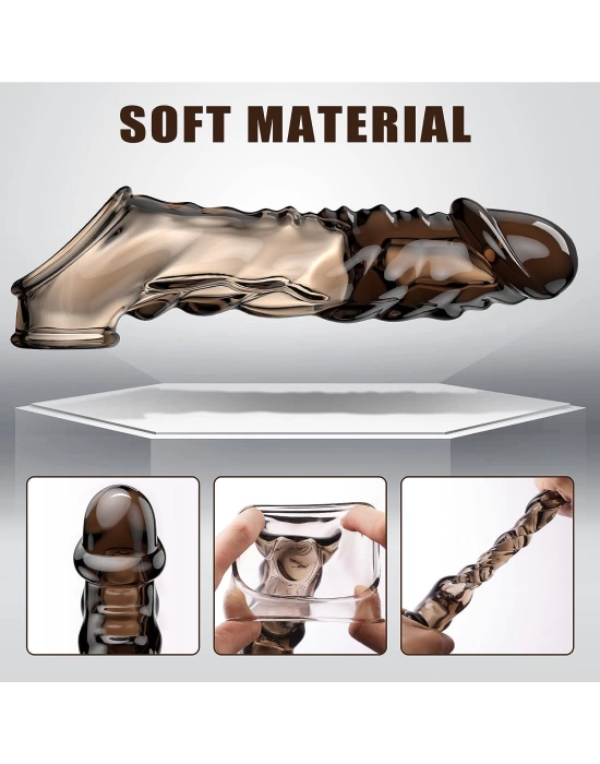 Şeffaf Penis Kılıfı Titreşimli