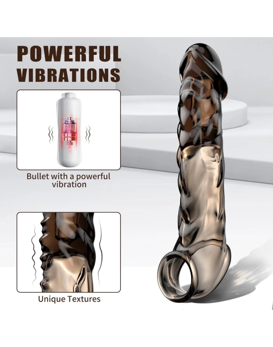 Şeffaf Penis Kılıfı Titreşimli