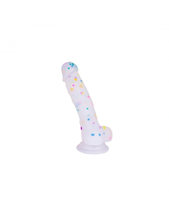 Silikon Realistik Gökkuşağı Dildo 18cm