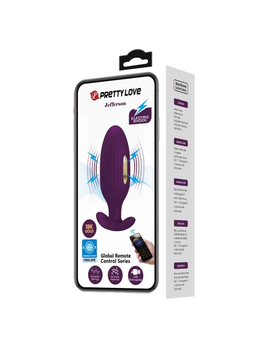 Telefon Kumandalı 12 Titreşim Fonksiyon & 3 Elektro Şoklu Teknolojik Anal Vajinal Vibratör