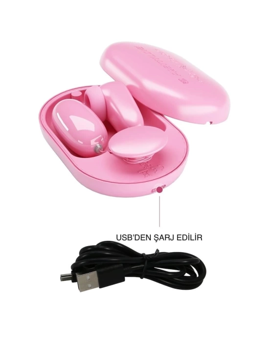 Wossi USB Şarjlı 12 Titreşim ve 6 Dil Uyarım Fonksiyonlu Teknolojik Vibratör