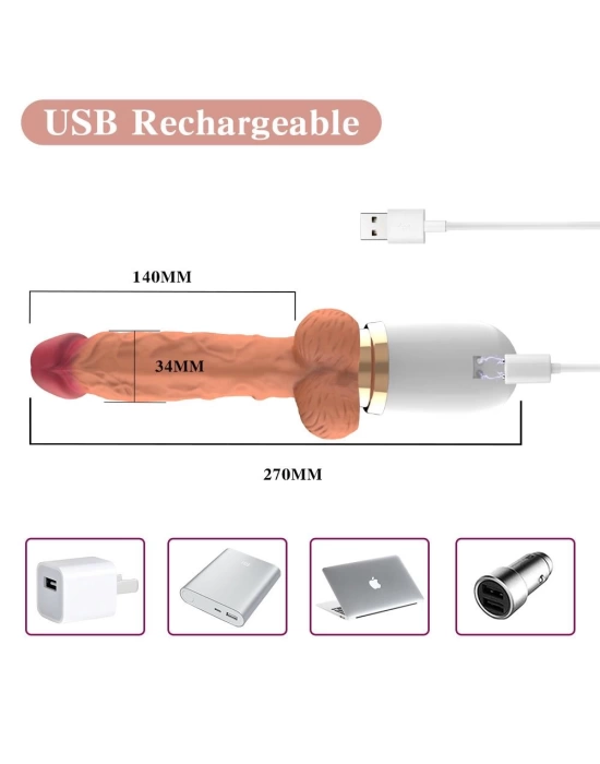 Uzaktan Kumandalı Hareketli Dildo Vibratör