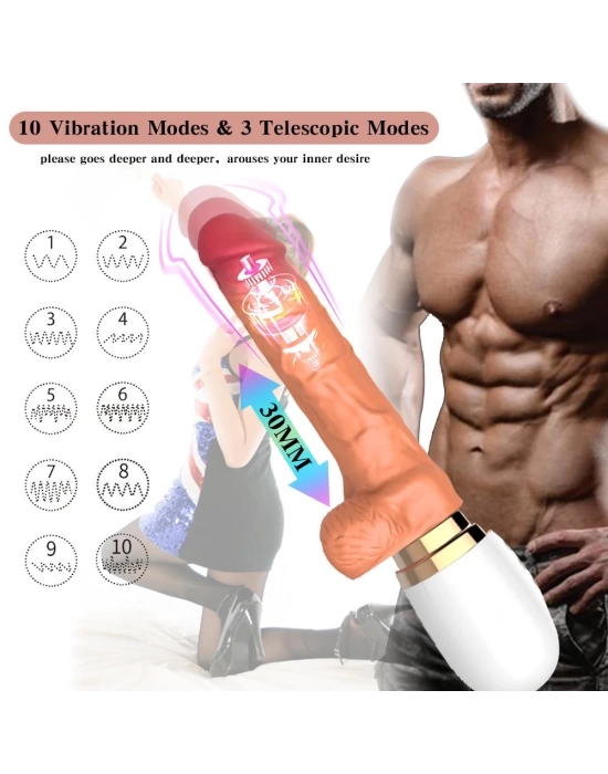 Uzaktan Kumandalı Hareketli Dildo Vibratör