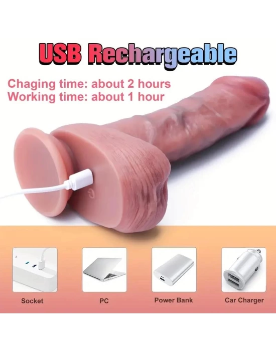 Uzaktan Kumandalı Hareketli Gerçekçi Dildo
