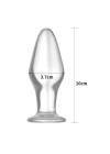 10 cm Pürüzsüz Cam Anal Tıkaç