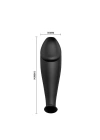 Wossi 12 Fonksiyon Kumandalı 10 cm Titreşimli Anal Plug