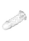 13,5 cm Klitoral Uyarıcılı Tırtıklı Penis Kılıfı