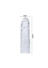 14 cm Damarlı Uzatmalı Şeffaf Silikon Penis Kılıfı