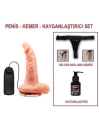 17 cm Belden Bağlamalı Gerçekçi Titreşimli Dildo Vibratör Penis
