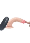 17 cm Belden Bağlamalı Titreşimli Realistik Dildo Penis Set