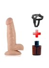 17 cm Realistik Vantuzlu Belden Bağlamalı Anal Vajinal Dildo Penis
