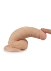 17 cm Realistik Vantuzlu Belden Bağlamalı Anal Vajinal Dildo Penis