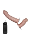 17,5 cm Belden Bağlamalı Çift Taraflı Titreşimli Penis