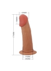 Wossi 17,5 cm Belden Bağlamalı İçi Boş 5 cm Dolgulu Strapon Penis – Stark