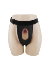 17,5 cm Belden Bağlamalı İçi Boş 7 cm Dolgulu Strapon Penis - Houston